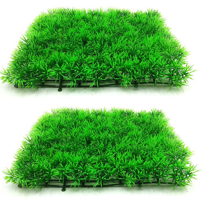 Planted Aquarium Materials - Artificial Green Grass Plant Lawn Turf