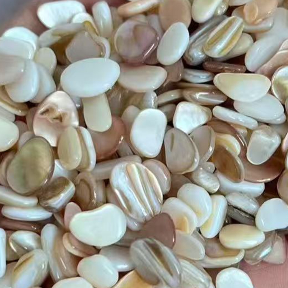 Aquarium Sand White - 50pcs 4-7mm Not Drilled Natural Beige