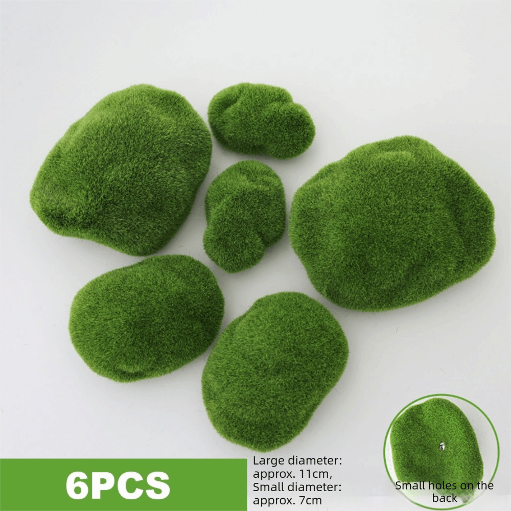 2/4/6/10PCS Green Artificial M - Planted Aquarium With Rocks review and price