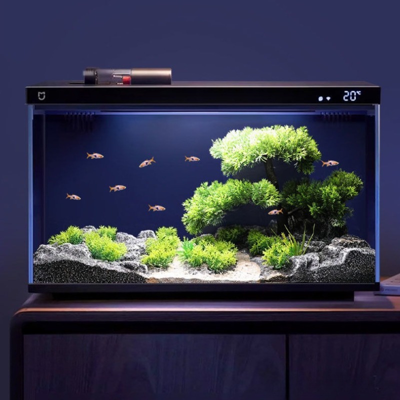 Fish Tank Decoration Simulatio - Planted Aquarium With Rocks review and price