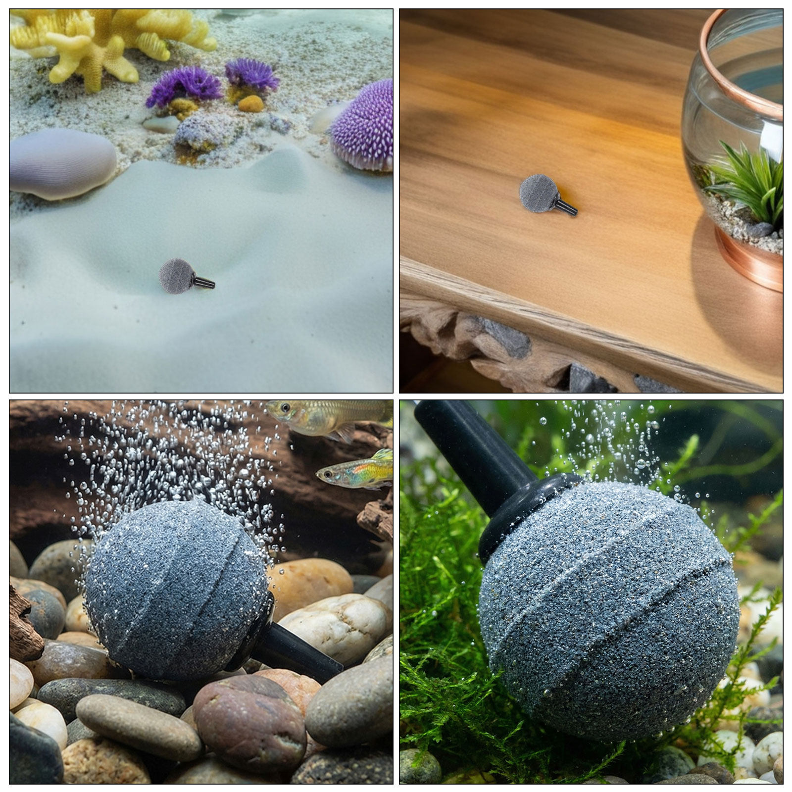 12pcs Aquarium Air Stone Bubbl - Planted Aquarium Care review and price