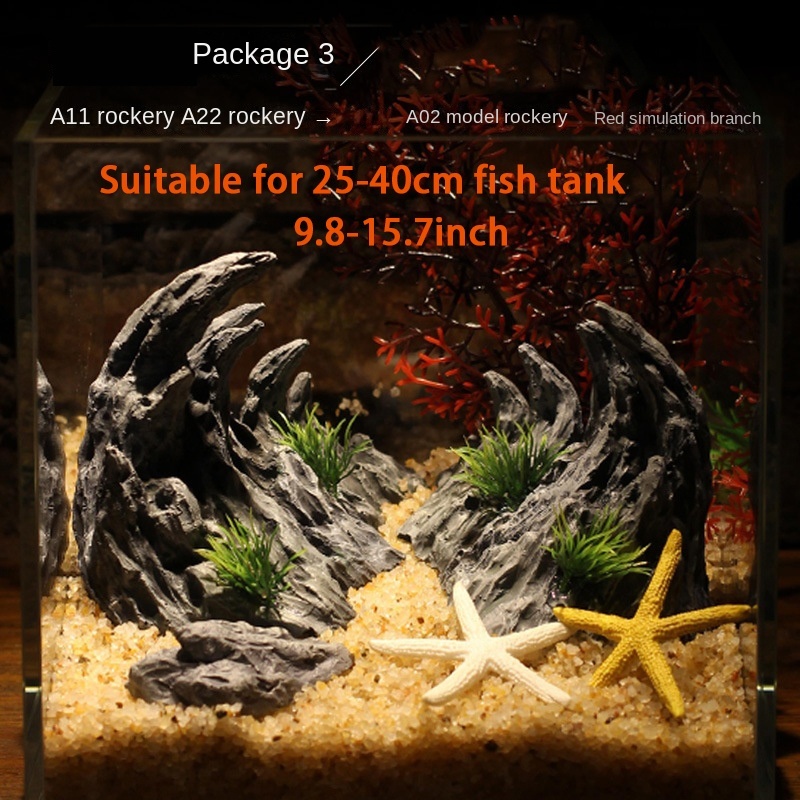 Fish Tank Simulation Stone Can - Planted Aquarium With Rocks review and price